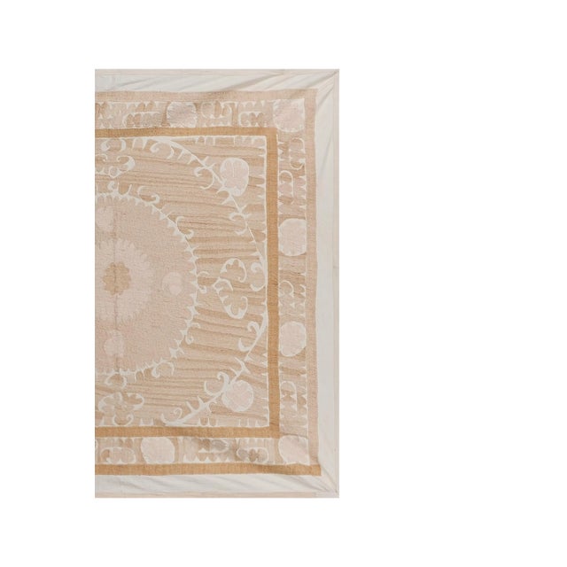 Uzbek Suzani Wall Decor - Tribal Tapestry For Sale - Image 4 of 10