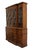 Saginaw Saginaw Furniture Flame Mahogany Traditional Duncan Phyfe Style 66" Breakfront Secretary China Cabinet W. Bubble Glass For Sale - Image 4 of 16