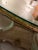 I Magnin Hand-Painted Faux Marble With Glass Dining Table, 50 Inches For Sale - Image 11 of 12