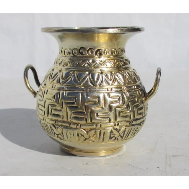 Metal Zolotas Minature Silver Ancient Vase For Sale - Image 7 of 7