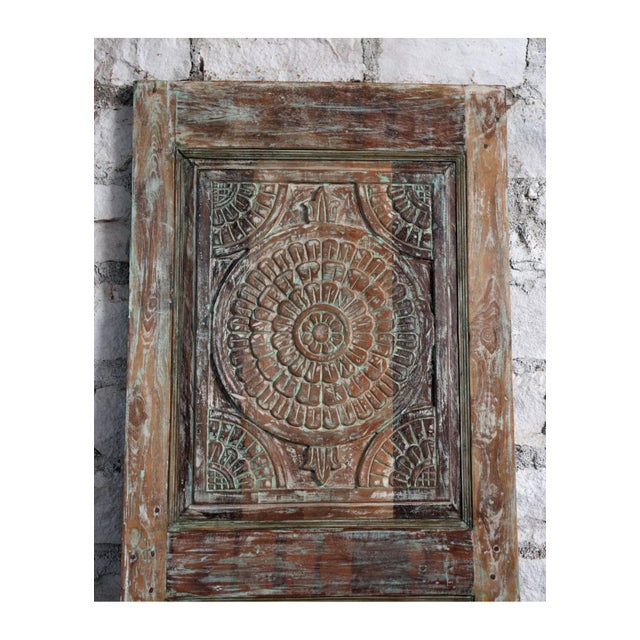 A timeless expression of artistry and soul, this antique lotus carved barn door brings serenity and character to any...