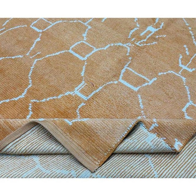 Moroccan 1990s Handwoven Moroccan Style Area Rug 6x10 For Sale - Image 3 of 10