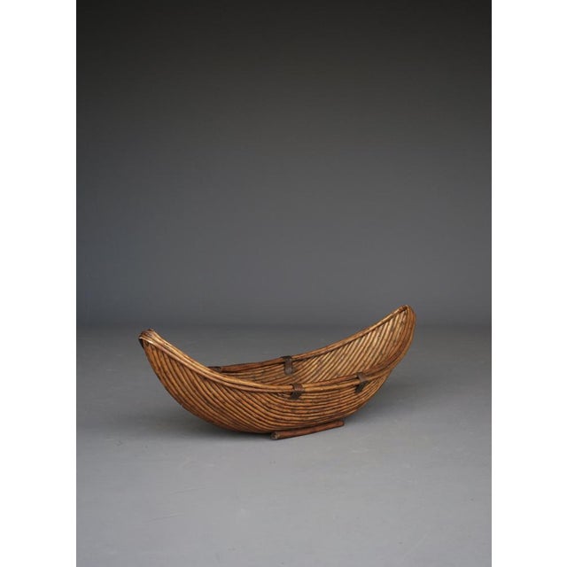 Large Rattan Fruit Basket, 1970s For Sale - Image 3 of 12