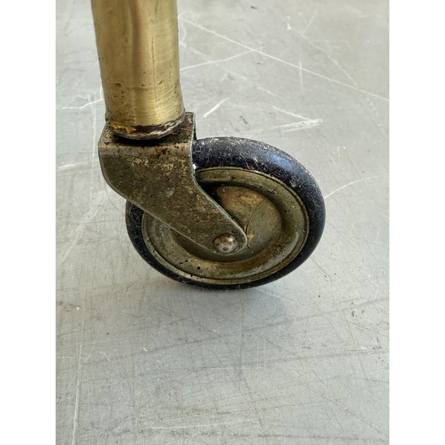 Mid-Century Modern Serving Bar Cart with Brass and Rosewood by Cesare Lacca, Italy, 1950s For Sale - Image 17 of 18