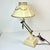 Cream 1950s Vintage Boho Chic Neoclassical French Bouilette Tole Articulating Desk Lamp in Cream. For Sale - Image 8 of 11