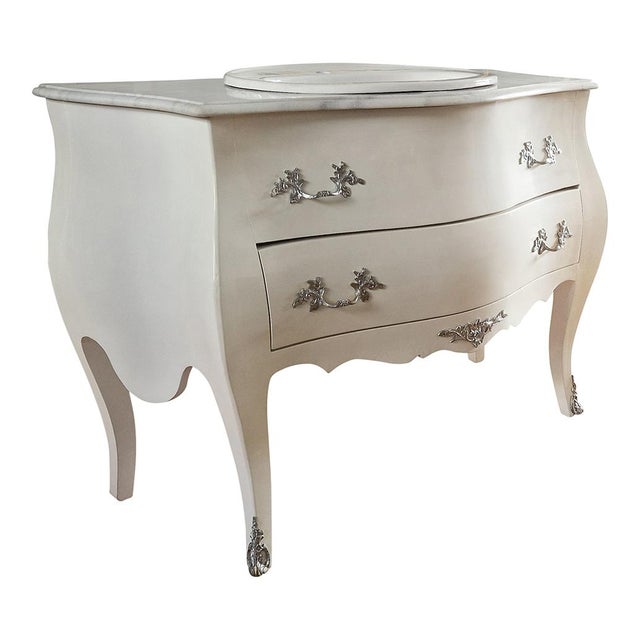 Stone Baroque Bathroom Cabinet, 1990s For Sale - Image 7 of 13