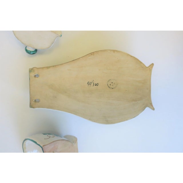 Mediterranean Italian Terracotta Ceramic Wall Fountain For Sale - Image 3 of 12