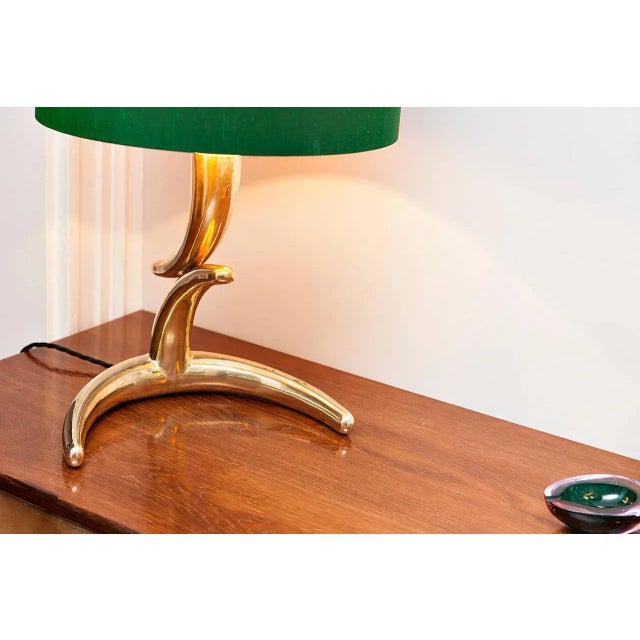 French Brass Table Lamps, 1970s, Set of 2 For Sale - Image 6 of 10