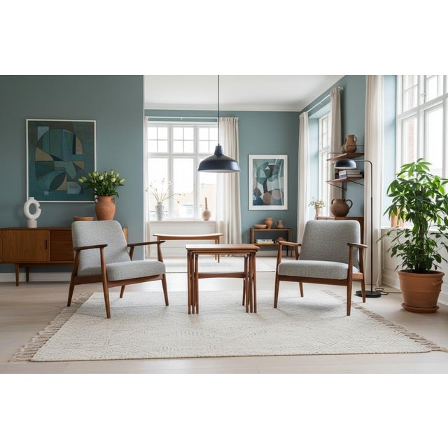 Danish No. 40 Nesting Tables in Teak by Erling Torvits for Heltborg Møbler, 1960s, Set of 3 For Sale - Image 12 of 18
