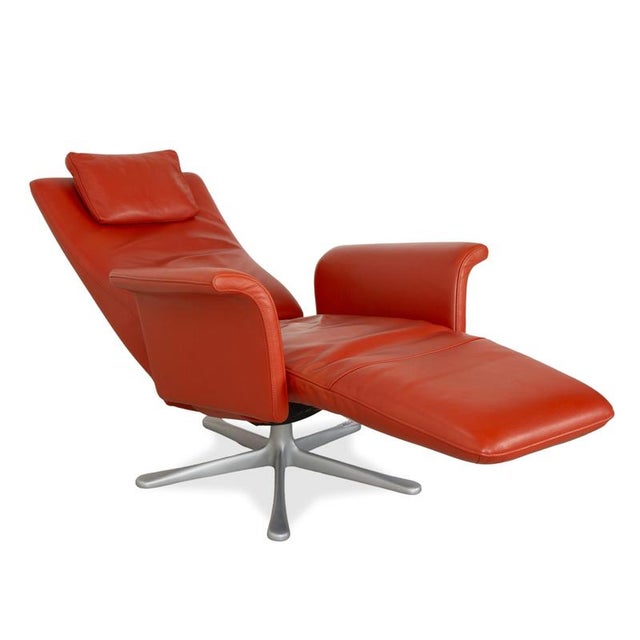 Filou Leather Lounge Chair from FSM For Sale - Image 5 of 15