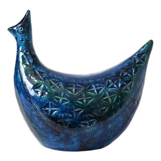 Rimini Blu Bird Figurine by Aldo Londi for Bitossi, 1960s For Sale