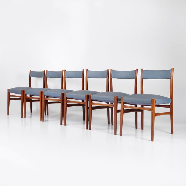 Vintage Chairs in Beech, 1960s, Set of 6 For Sale - Image 3 of 12