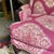 1970s Pink Cushioned Chair With Wooden Accents For Sale - Image 4 of 11