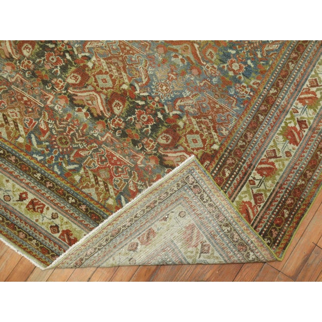 Brown Room Size Antique Persian Malayer Rug For Sale In New York - Image 6 of 10