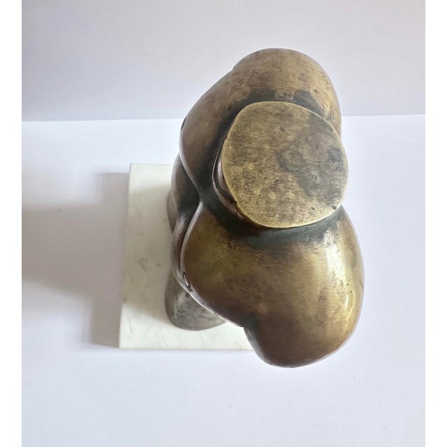 Gold Peter Kern, Modern Nude Male Torso in Bronze, Limited Edition, 1980s, Bronze For Sale - Image 8 of 9