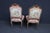 Red Louis XV Style Walnut Side Chairs – Pair For Sale - Image 8 of 11