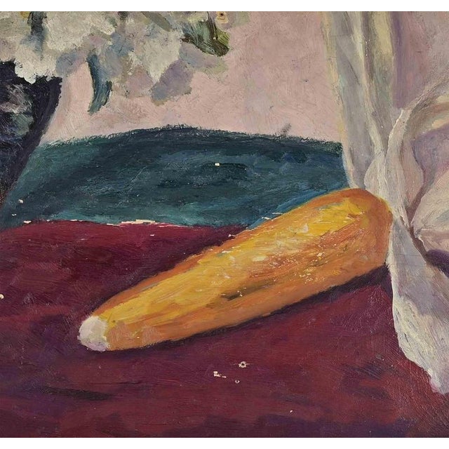 Oil on cardboard realized in the early 20th Century. Not signed. Includes a modern wooden frame cm. 35x58. Very good...