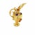 This Amethyst & Sapphire 14k Yellow Gold Water Jug Charm Pendant is a unique and elegant piece of vintage jewelry. The...