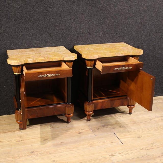 Vintage Italian Bedside Tables, 1980, Set of 2 For Sale - Image 9 of 13