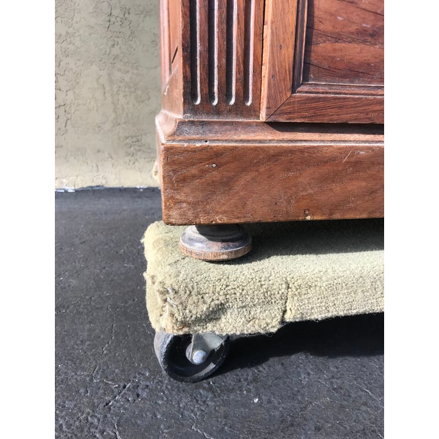 French Side Table With Skeleton Key Drawers -Side Office Desk For Sale - Image 4 of 12