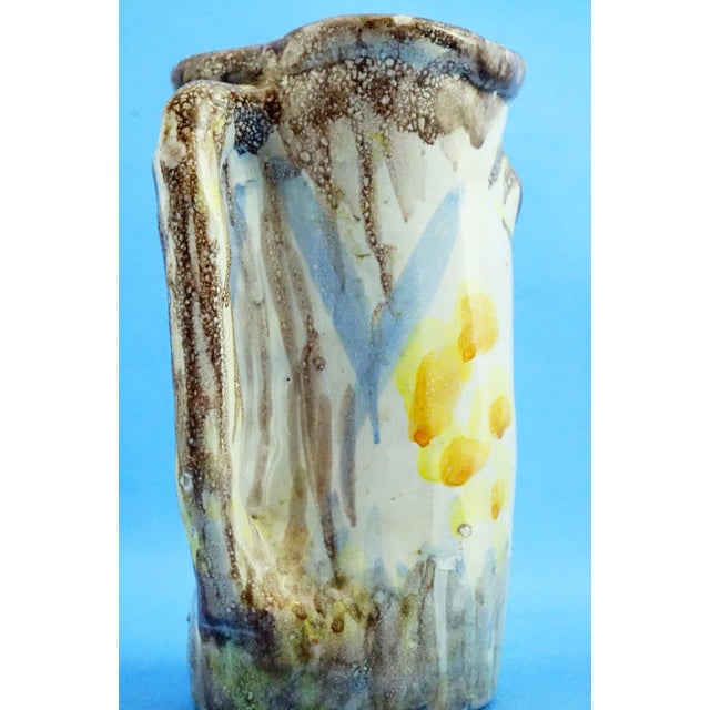 20th Century Cubist Anthropomorphic Vase attributed to Guido Gambone for Cas Solimene Vietri, 1940s For Sale - Image 14 of 18