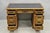 Vintage Hollywood Regency Faux Bamboo Campaign Style Kneehole Desk by Sligh For Sale - Image 10 of 17