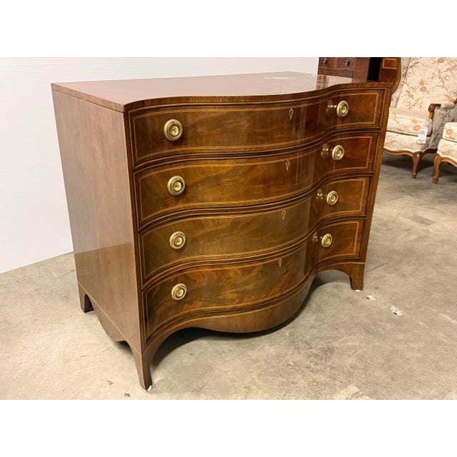 English Century Reproductions Sutton Collection Leeds Chest of Drawers, Late 20th Century For Sale - Image 3 of 12