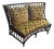 Curved Palm Beach Bamboo Bench Pair For Sale