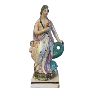 Antique Early 19th Century English Georgian Staffordshire Pearlware Figure of Venus