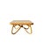 Mid-Century Modern Vintage 1970s California Modern Rattan Coffee Table For Sale - Image 3 of 4
