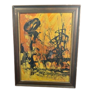 Morris Katz Original Oil Painting