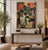 This abstract work of art is by MARJORIE SCHLOSSMAN (American, b. 1944), who painted this handsome acrylic work of art on...