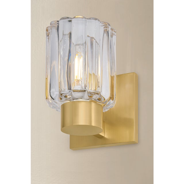 2020s Mitzi Danae 4.25 in. 1 Light Bath and Vanity in Aged Brass Finish For Sale - Image 5 of 7