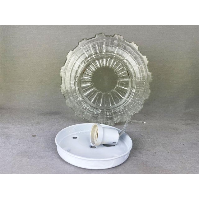 Portuguese Clear Glass Flush Mount, 1960s For Sale - Image 12 of 13
