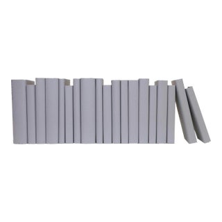 Decorative Books - Stone Paper Wrapped Books - Grey Books By The Foot For Sale
