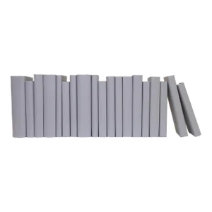 Decorative Books - Stone Paper Wrapped Books - Grey Books By The Foot