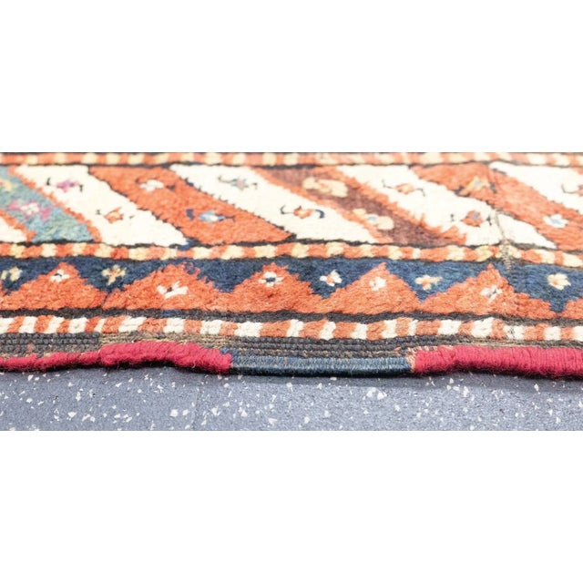 Textile Antique Kazak Rug 3'10'' x 6'11'' For Sale - Image 7 of 12