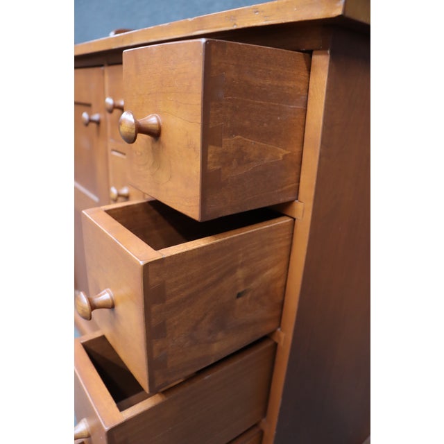 Bench-Made Solid Cherry Apothecary Cabinet For Sale - Image 11 of 14
