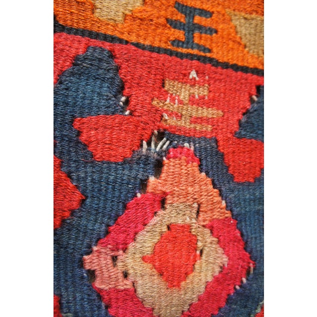 1930s Vintage Geometric Kilim Runner-4'10" x 10'7" For Sale - Image 6 of 11