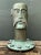 Wood Vintage Steampunk Patinated Resin Bust of Man For Sale - Image 7 of 14