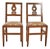 Neoclassical Walnut Chairs, Set of 2 For Sale