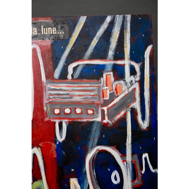 Delphine Perlstein, Earth to the Moon, 2006, Oil on Canvas For Sale - Image 10 of 14