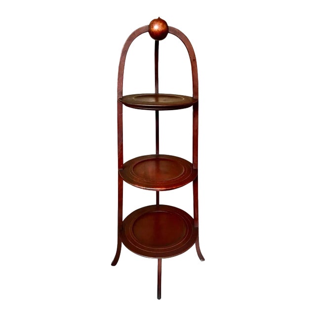 19th C. English Mahogany Dessert Stand or Etagère For Sale