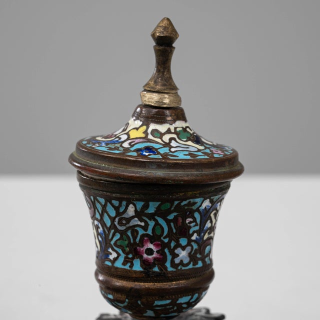 19th Century French Bronze Desk Inkwell For Sale - Image 14 of 18