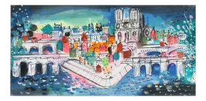 Charles Cobelle, "Notre Dame Landscape", Painting