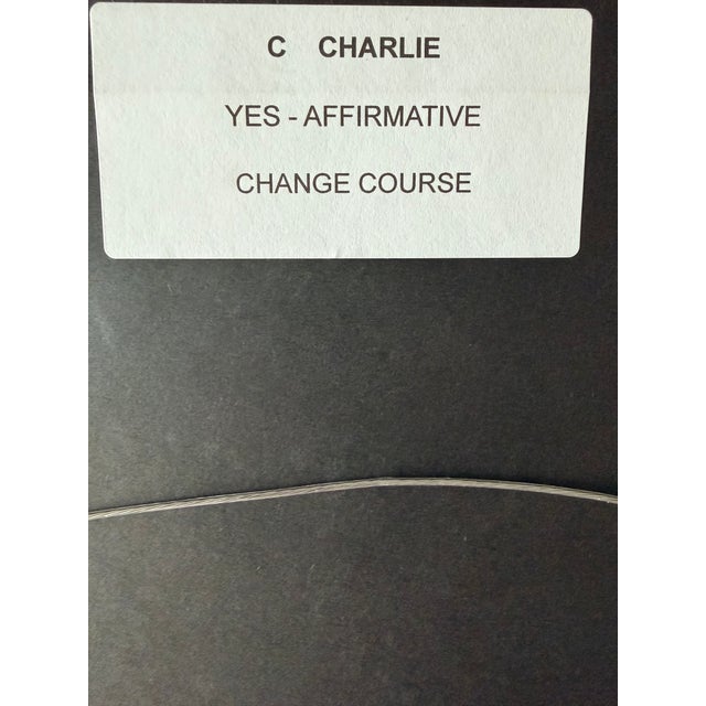 Framed Antique Signal Flags-Set of 3 For Sale - Image 13 of 15