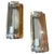 This stunning pair of 1960s Space Age wall sconces by Lupi Cristal Luxor represents a magnificent intersection of mid-...