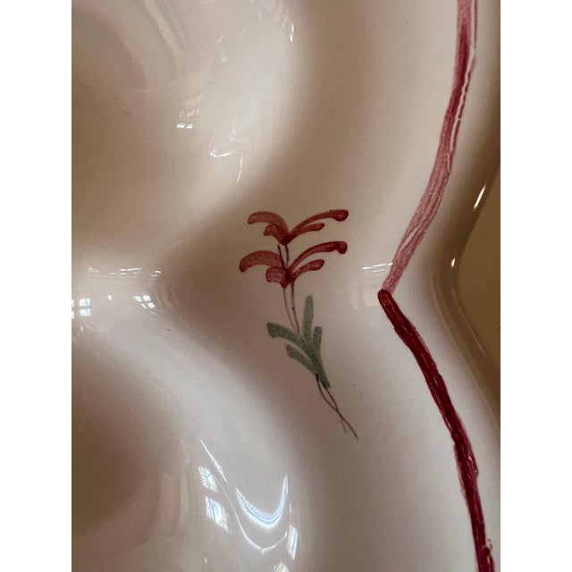 1990s French Country Pierre Deux Hot Air Balloon Handpainted Platter by Segries Moushers For Sale - Image 11 of 18