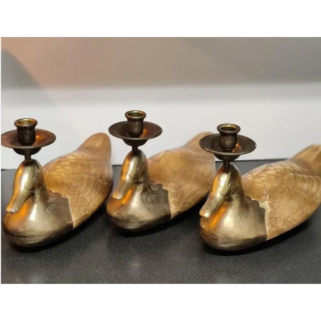 For your consideration . . . A gorgeous set of extremely rare Chapman Manufacturing Company Mallard Duck candle holders....