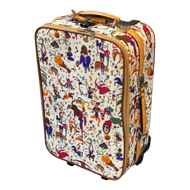 Piero Guidi Magic Circus Trolley Travel Bag, White For Sale